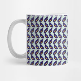 Yellow-rumped cacique tropical bird pattern Mug